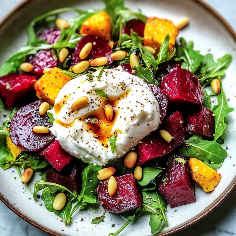 Beet and Burrata Salad with Pine Nuts: The Salad That Makes You Feel Fancy AF