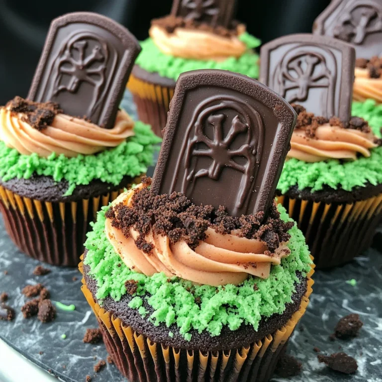 Halloween Graveyard Cupcakes