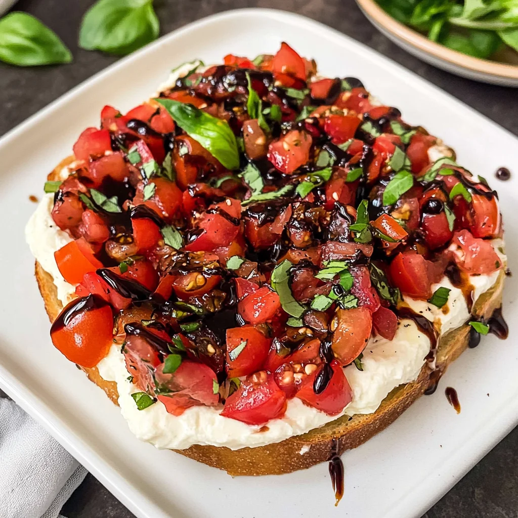 Zesty Goat Cheese Bruschetta Dip