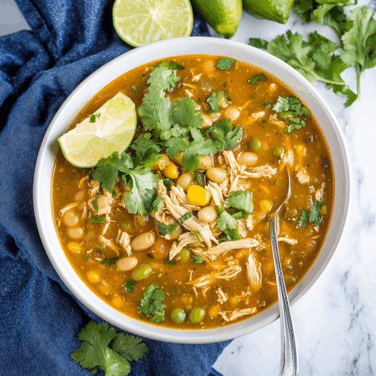 Easy Salsa Verde Chicken Chili Recipe