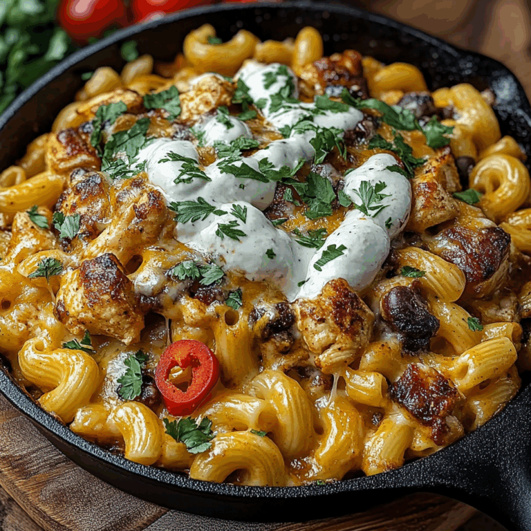 Fall Chili Chicken Mac Skillet