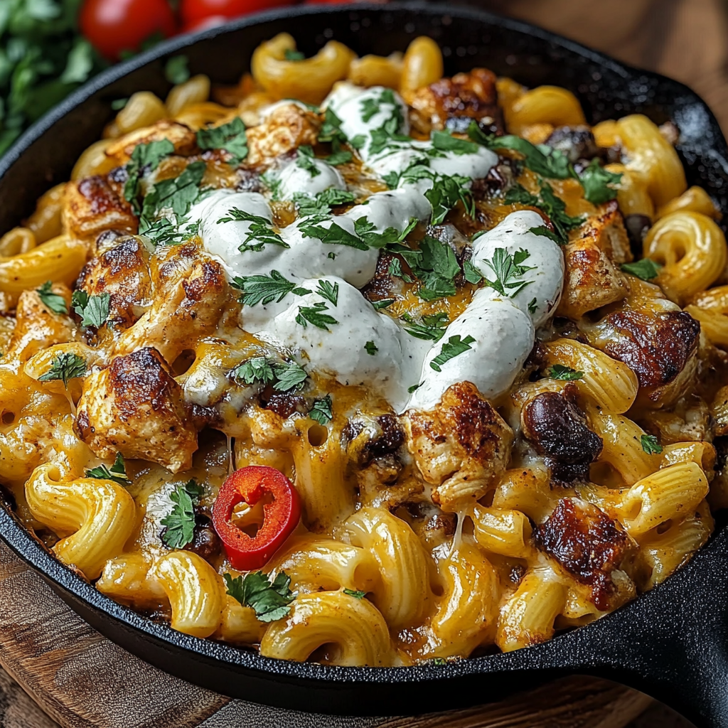 Fall Chili Chicken Mac Skillet