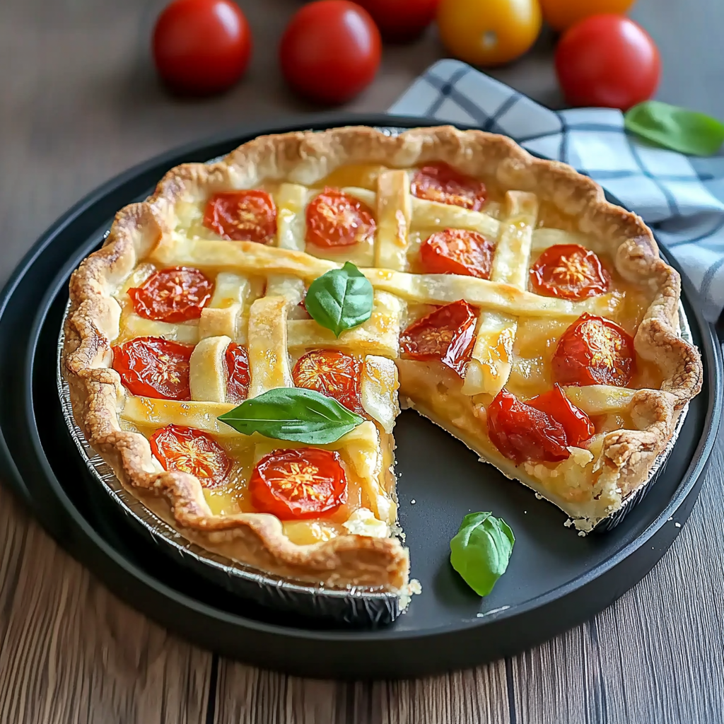 Flavorful Cherry Tomato Pie