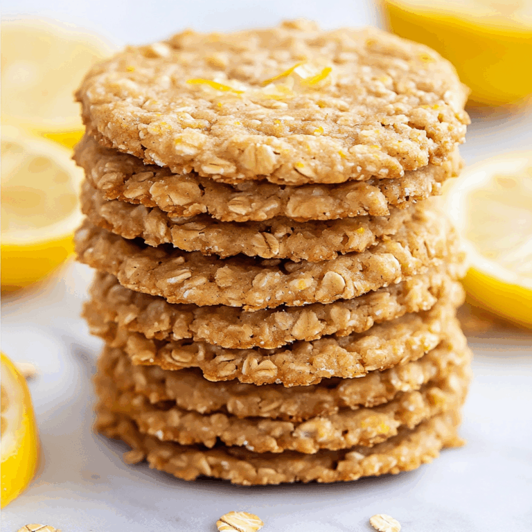 Lemon Oatmeal No-Bake Cookies