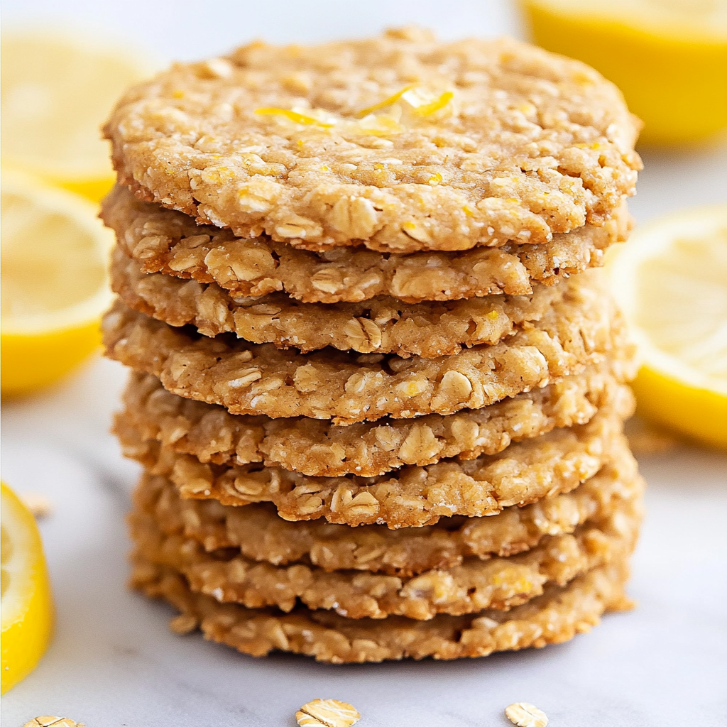 Lemon Oatmeal No-Bake Cookies