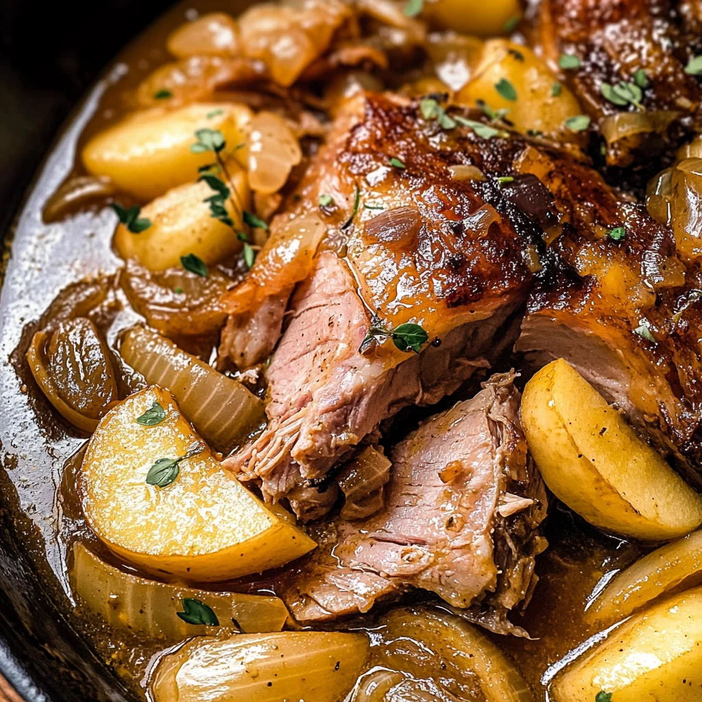 Apple Cider Braised Pork Shoulder