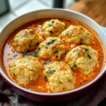 Best Tomato Soup with Cheddar Bay Dumplings