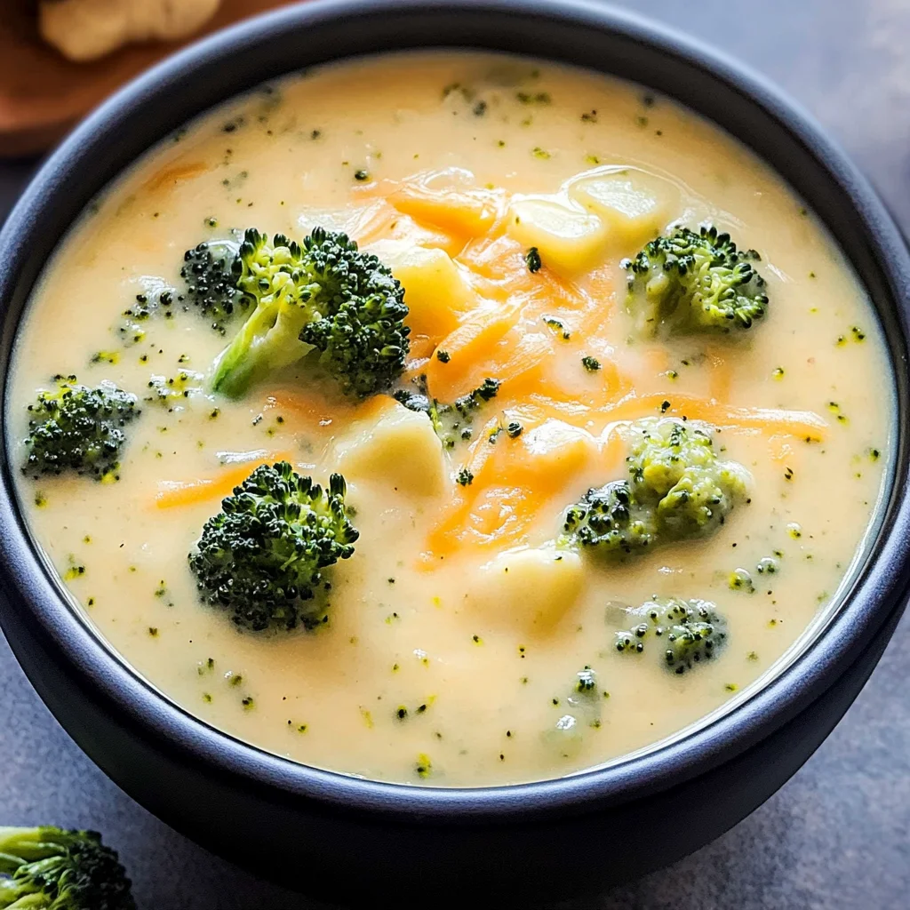 Broccoli Potato Cheese Soup Recipe