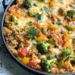 Cheesy Veggie Quinoa Casserole