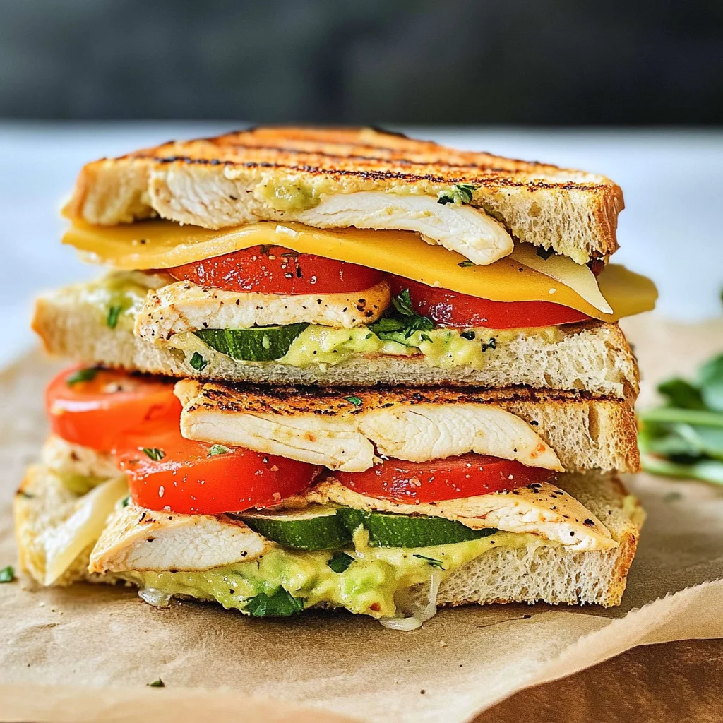 Chicken Avocado Melt Sandwich