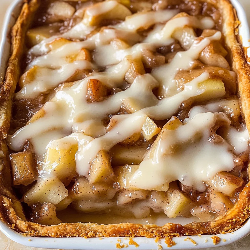 Cinnamon Roll Apple Pie