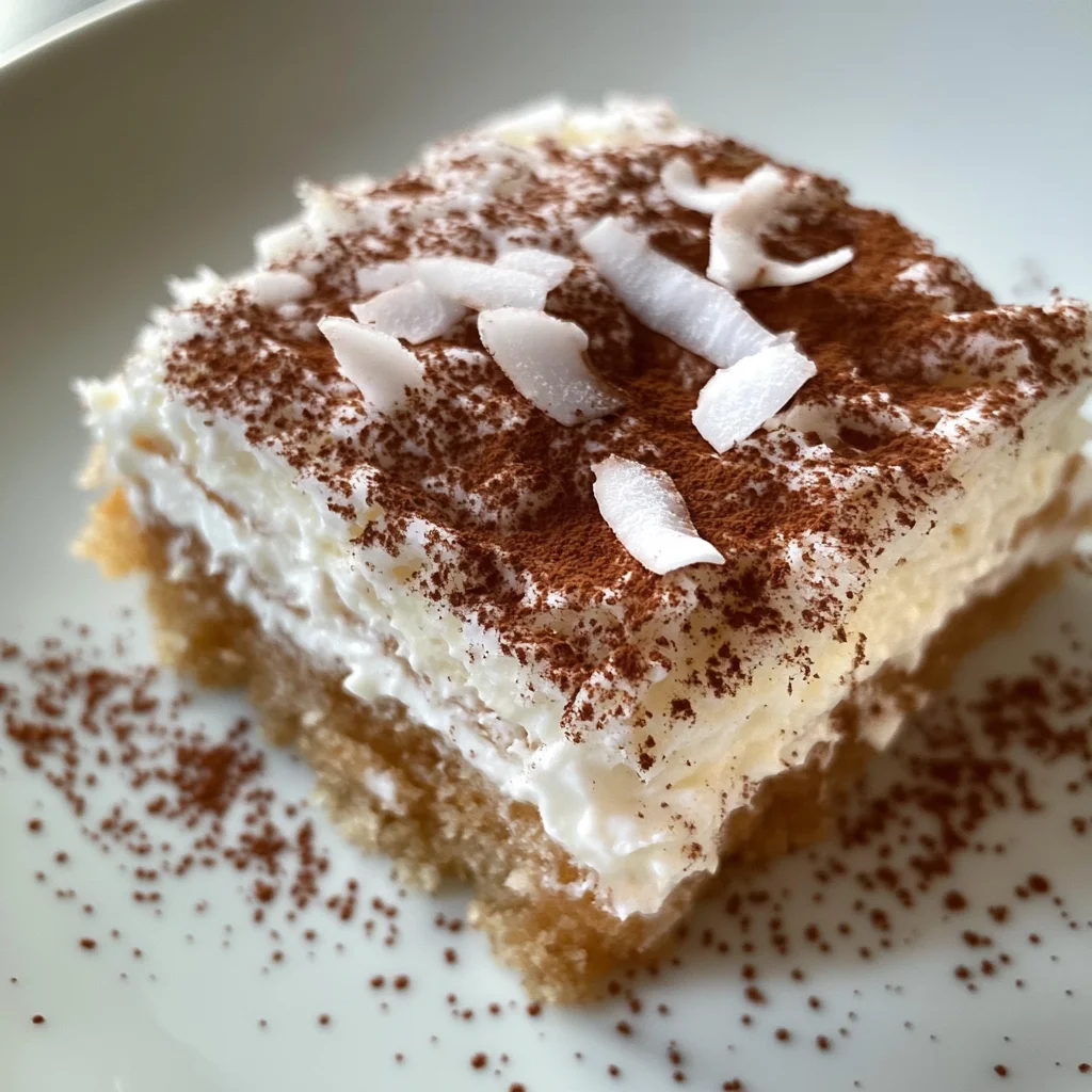 Coconut Rum (Coquito) Tiramisu