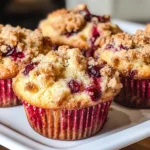 Cranberry Orange Muffins with Streusel