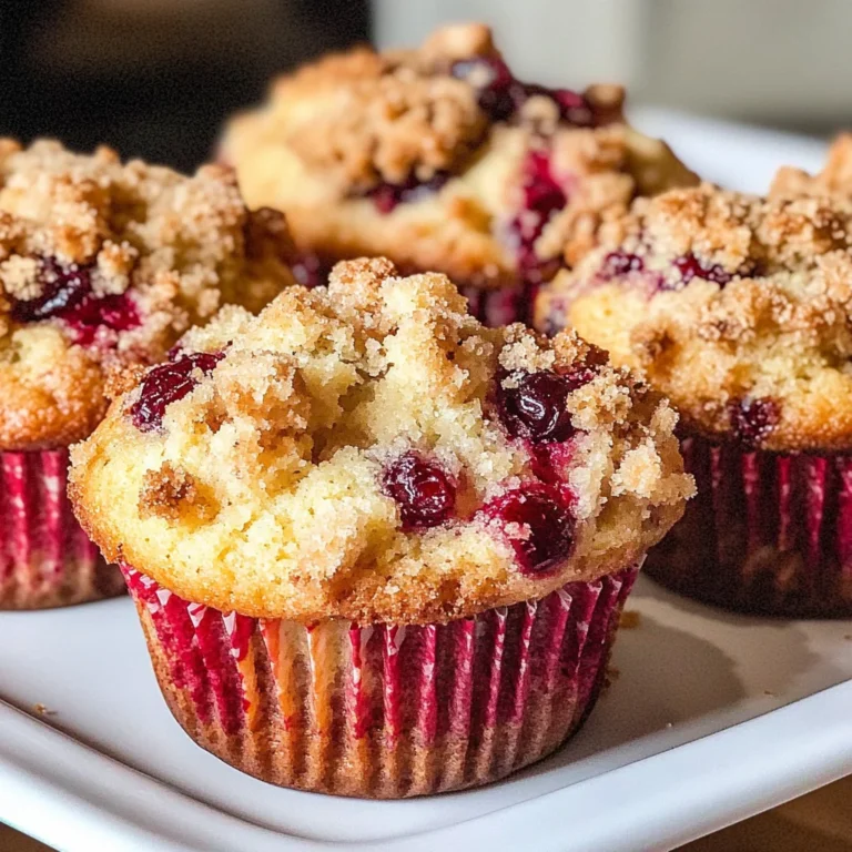 Cranberry Orange Muffins with Streusel