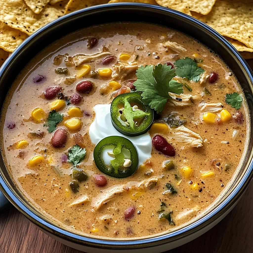 Creamy Chicken Taco Soup