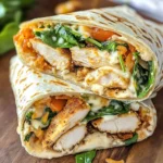 Crispy Air Fryer Chicken & Mozzarella Wraps