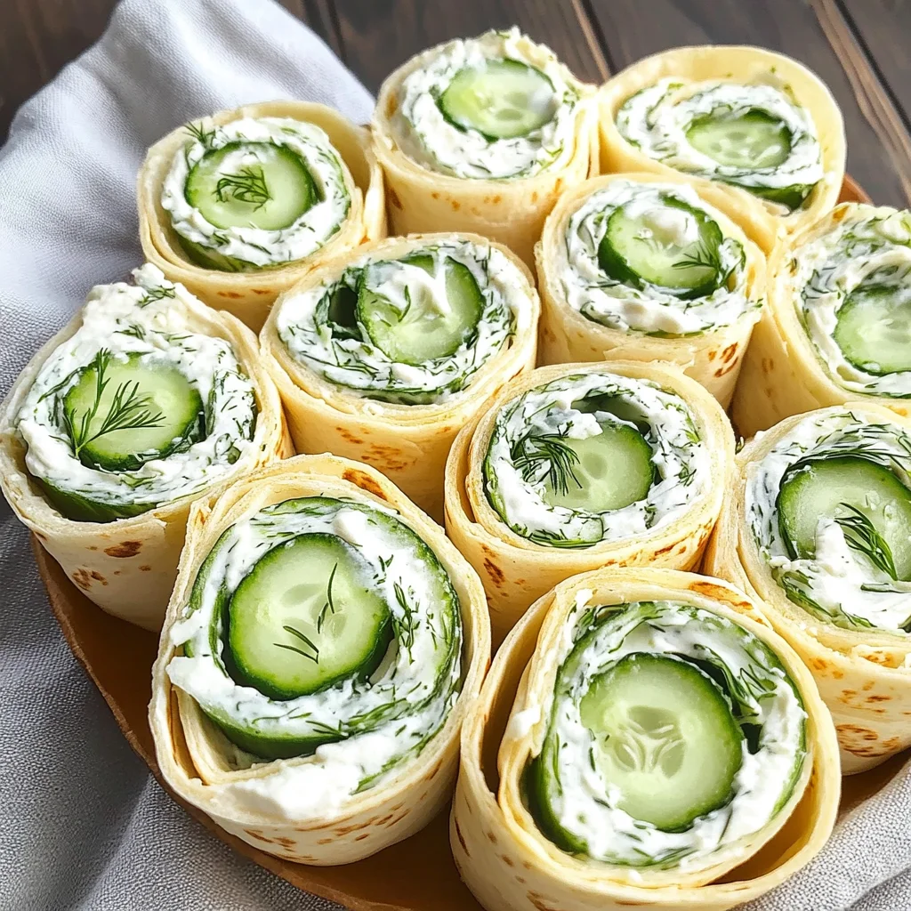 Cucumber and Dill Pinwheels