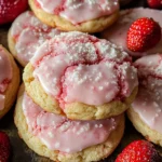 Double Strawberry Sugar Cookies