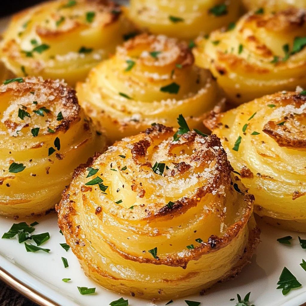 Garlic Parmesan Duchess Potatoes