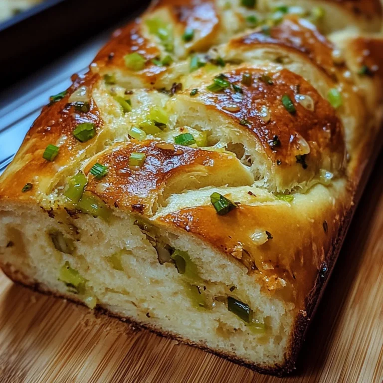 Green Onion Garlic Butter Bread Loaf