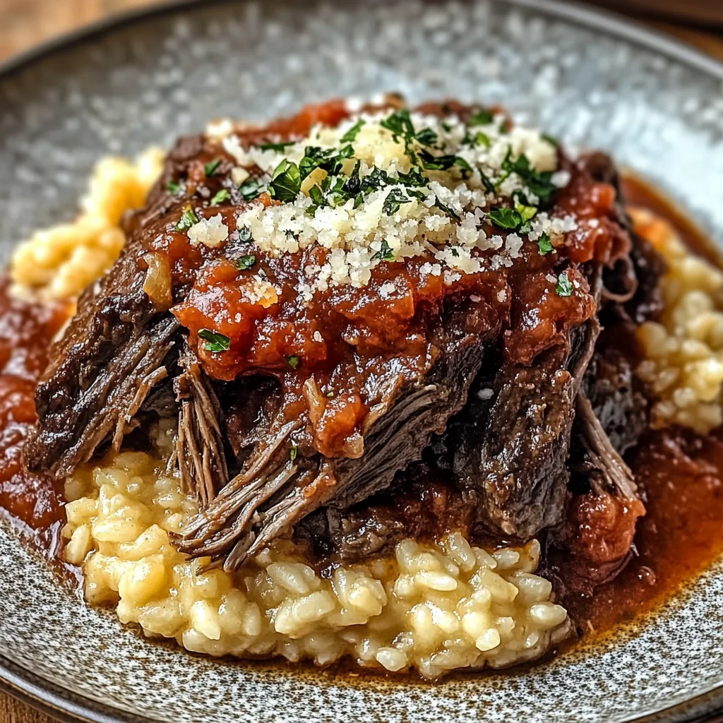Italian Pot Roast & Parmesan Risotto