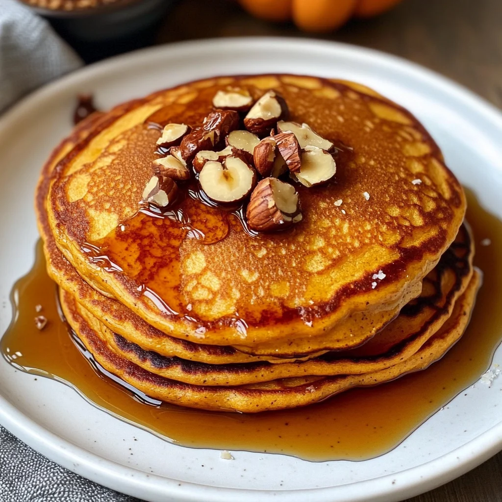 Pumpkin Greek Yogurt Pancakes