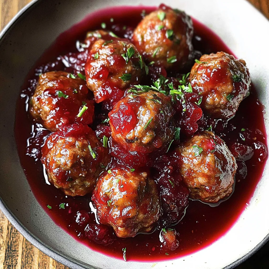 Quick Cranberry Meatballs (Christmas Recipe)
