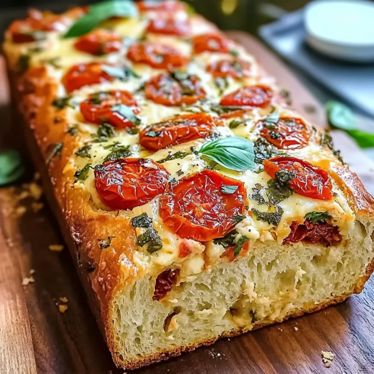 Savory Caprese Bread : A Fresh Italian Bread