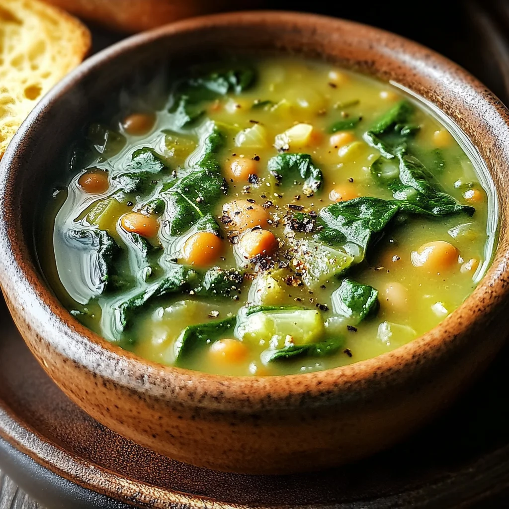 Spinach, Lentil, and Butter Bean Soup