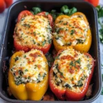 Spinach Ricotta Stuffed Peppers