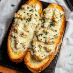 The Viral Chicken Alfredo Garlic Bread I'm Obsessed With