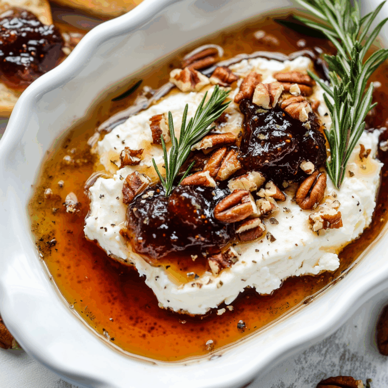 Goat Cheese Appetizer with Fig Jam and Pecans