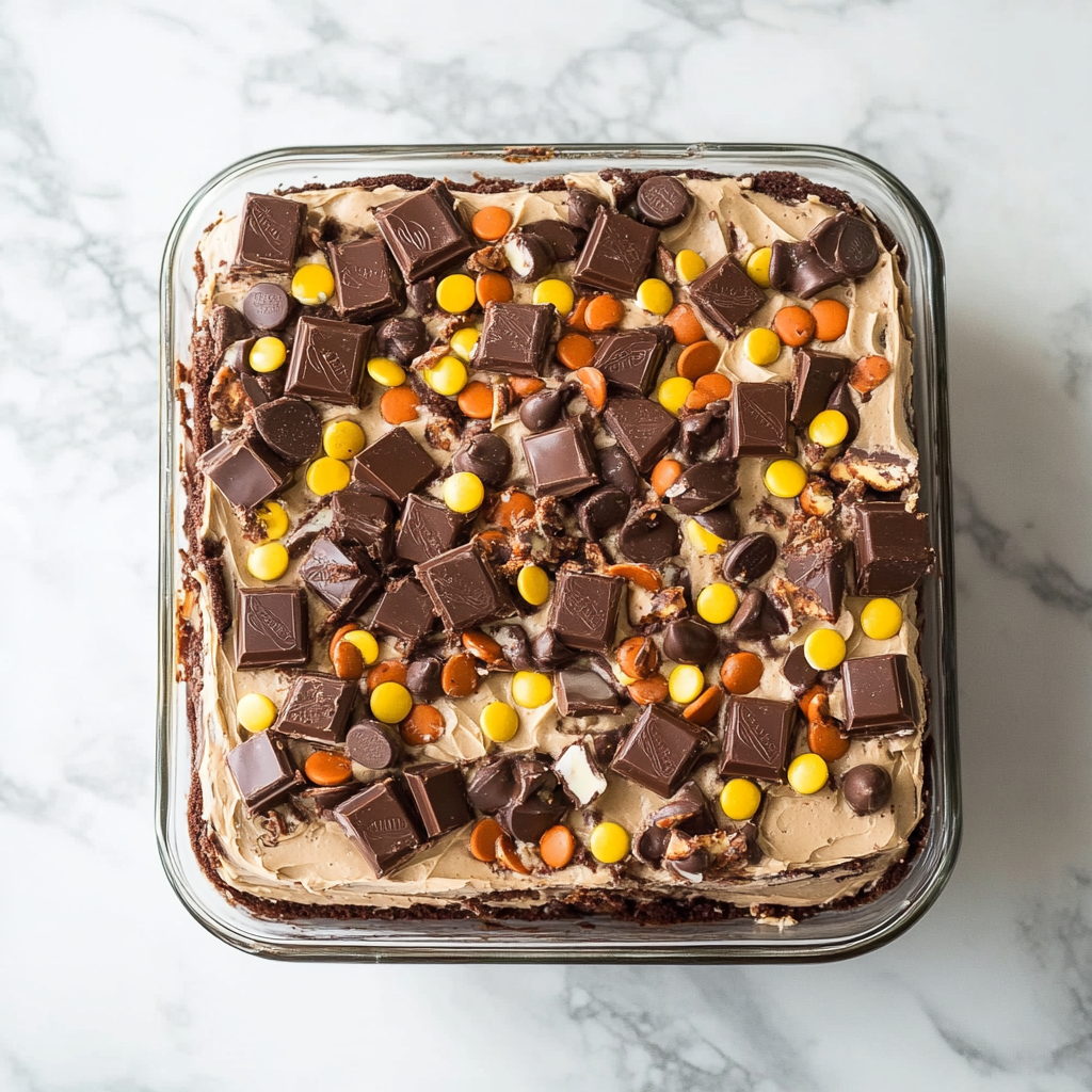 Reese’s Peanut Butter Earthquake Cake