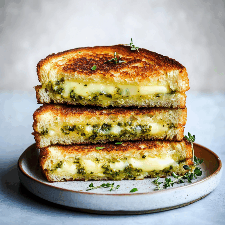 Sourdough Pesto Grilled Cheese